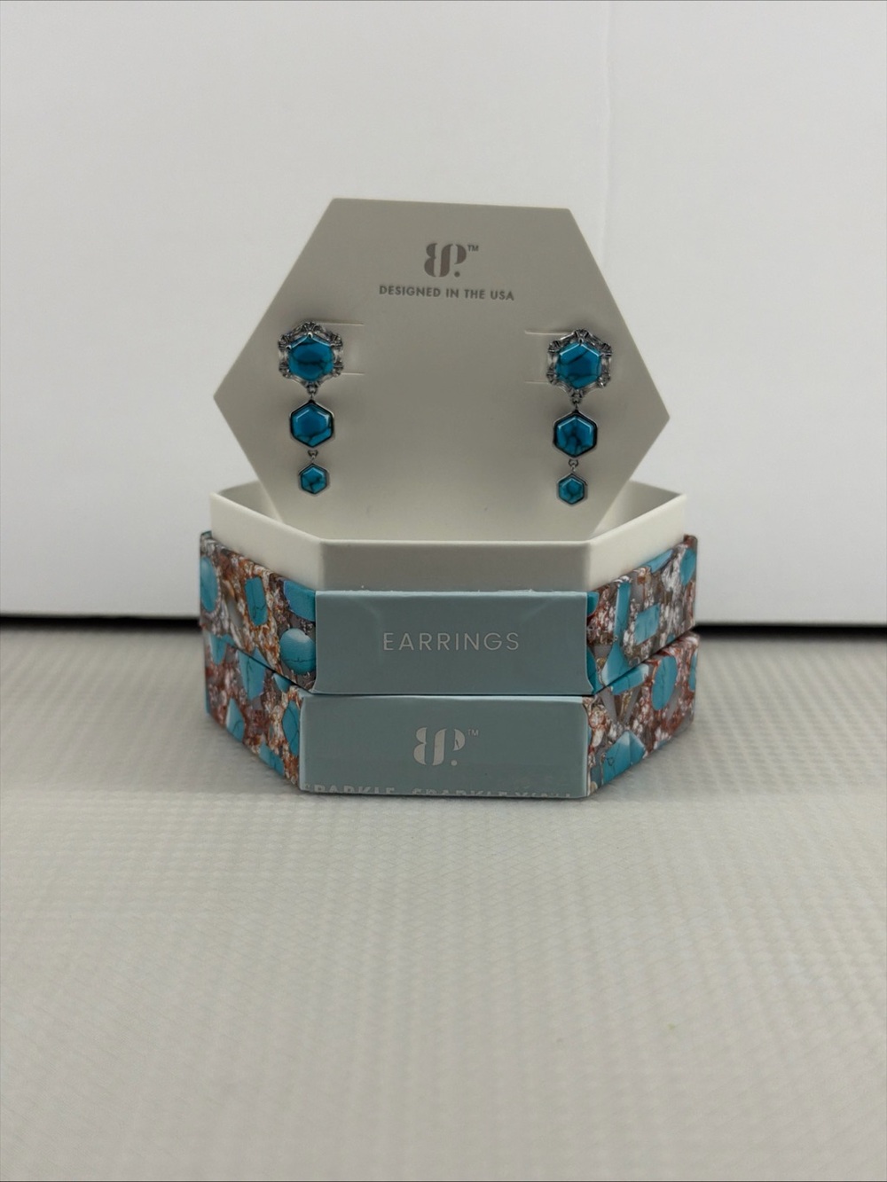 Bomb Party December 2025 Turquoise Earrings NIB